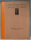 FRENCH ETCHINGS FROM MERYON TO LEPERE BOOK 1922