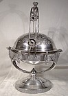 Victorian Silver Plate Rolltop Butter Dish or Server 1880s - Aesthetic