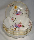 4 Derby Posies Ruffled Individual Bowls or Dishes by Royal Crown Derby