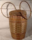 Algonquin Lidded Sewing or Yarn Basket 1930s
