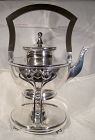 Barbour Silver Co. Silver Plated Tilt Kettle, Stand and Burner