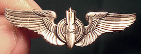 USAF WWII BOMBARDIER CORO STERLING 1-3/8" PIN