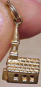 Vintage 10K Yellow Gold SOLID GOLD CHURCH CHARM
