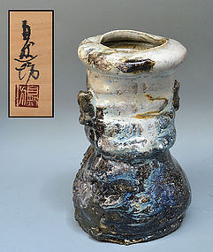 Modern Japanese Karatsu Vase by Nakagawa Jinembo