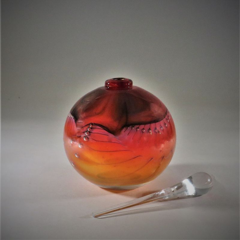 Vintage Robert Burch 'Passion' Studio Glass Perfume Bottle
