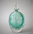 Buzz Blodgett Sea Foam-Green Studio Glass Perfume Bottle (1989)