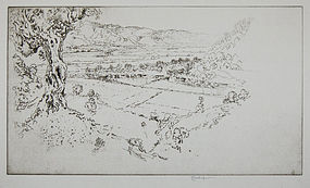Joseph Pennell, etching, "Olympia"