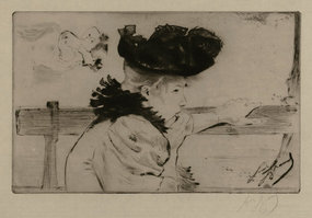 Louis August Mathieu Legrand, etching, "Frio"