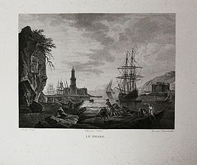 Dequevauviller, engraving, "Le Phare"