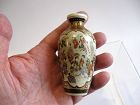 Japanese Miniature Satsuma Vase by Kozan, Signed