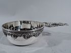 Fancy Classical Sterling Silver Porringer by Whiting C 1890