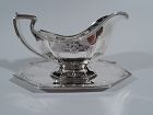 Antique Reed & Barton Sterling Silver Gravy Boat on Stand