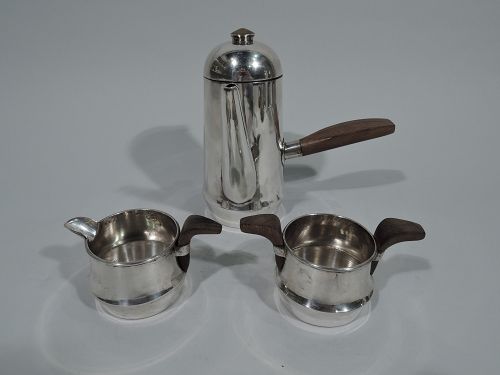 Spratling Midcentury Modern Sterling Silver 3-Piece Coffee Set 1960s