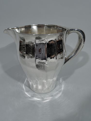 Tiffany Craftsman Hand-Hammered Water Pitcher with Special Hand Work
