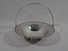 Large Tiffany Edwardian Art Nouveau Sterling Silver Basket