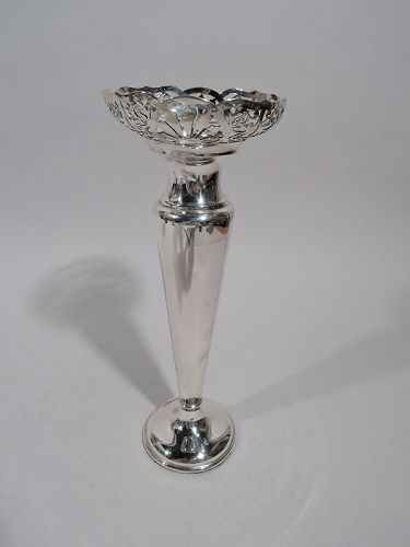 Antique English Edwardian Sterling Silver Vase 1936