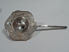 Antique Chinese Blossoming Branch Tea Strainer for a Delicate Blend