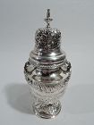 Antique English Edwardian Classical Sterling Silver Sugar Caster