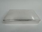 Large Antique Tiffany Art Deco Sterling Silver Box
