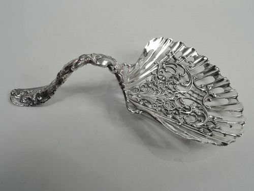 Antique Whiting Edwardian Art Nouveau Sterling Silver Bonbon Scoop