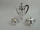 Tiffany Traditional American Sterling Silver 3-Piece Coffee Set