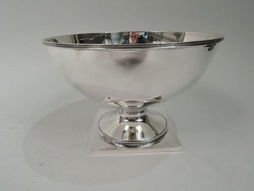 Georg Jensen USA American Neoclassical Sterling Silver Footed Bowl