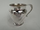 Antique Tiffany American Victorian Classical Sterling Silver Baby Cup