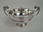 Antique English Neoclassical Sterling Silver Centerpiece Trophy Bowl