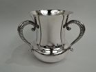 American Modern Classical Sterling Silver Loving Cup Trophy