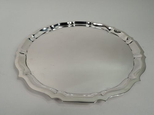 Large and Heavy Gorham Chippendale Sterling Silver Serving Tray