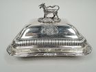 Rundell Bridge & Rundell Serving Dish with English Royal Coat of Arms