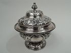 Early Tiffany Victorian Classical Sterling Silver Covered Bowl