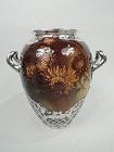 Large Rookwood Art Nouveau Craftsman Silver Overlay Urn Vase 1892