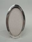 American Edwardian Classical Sterling Silver Oval Picture Frame