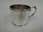 Antique American Victorian Classical Sterling Silver Baby Cup