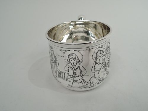 Kerr Sterling Silver Baby Cup Rich in Turn-of-the-Century Assumptions