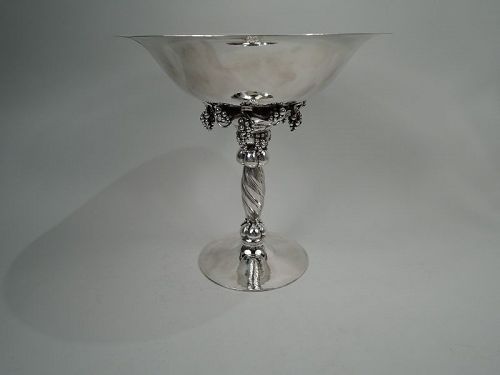 Georg Jensen Large Sterling Silver Centerpiece Tazza Compote