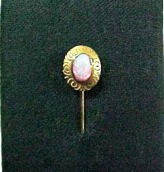 Great Opal and 14Kt Gold Stick Pin, Lapel pin