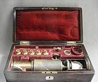 19th Century Martin Style Drum Microscope - Rosewood Case