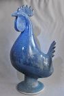 Large EDWIN MEADERS Cobalt Rooster 1991