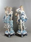 German Schiebe-Albach Pair Porcelain Figures with Putti - 1880s