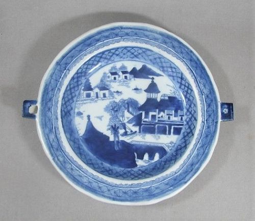 Canton Hot Water Warming Plate - ca 1850