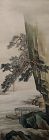 105" Long Yagioka Shunzan Meiji to Showa Scroll Painting Kakejiku