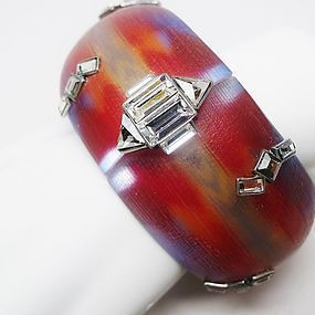 Alexis Bittar "O'Keeffe" Antique Silver Navajo Bracelet - Beautiful!