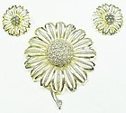 Sarah Coventry Sunflower Pin and Earrings