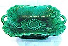 Wedgwood Green Majolica Compote or Tray