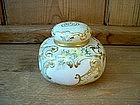 American Belleek Porcelain Dresser Jar