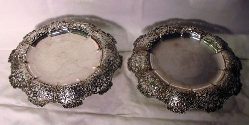 Pair Tiffany Sterling Footed Compotes or Tazzas