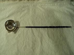 George III Silver Toddy Ladle; 1745 Coin