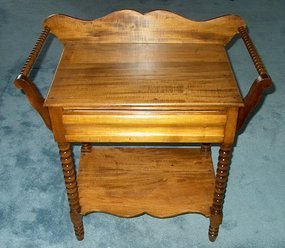 American Victorian Washstand with Towel Bars